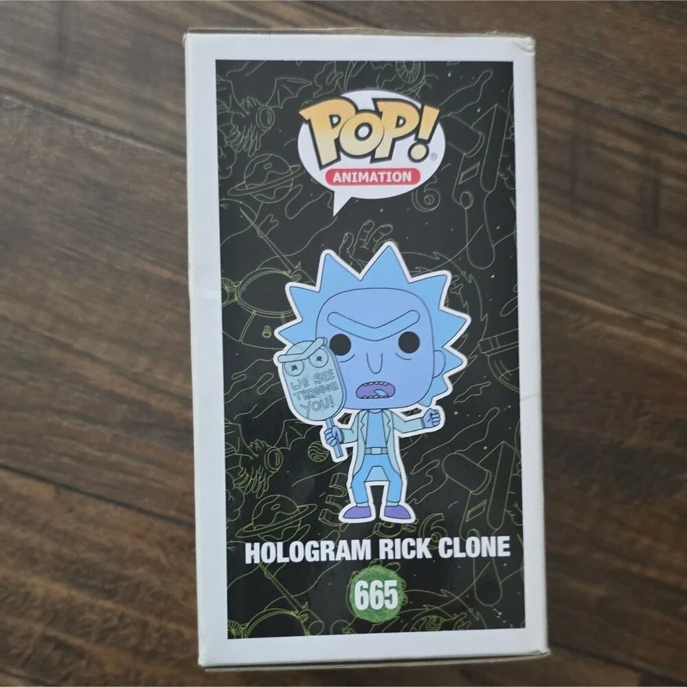 Funko Pop! Animation Rick and Morty Hologram Rick #665 GITD Amazon Excl 2019